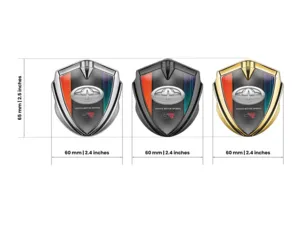 Toyota Badge Self Adhesive Luxury Design Shiny Metal